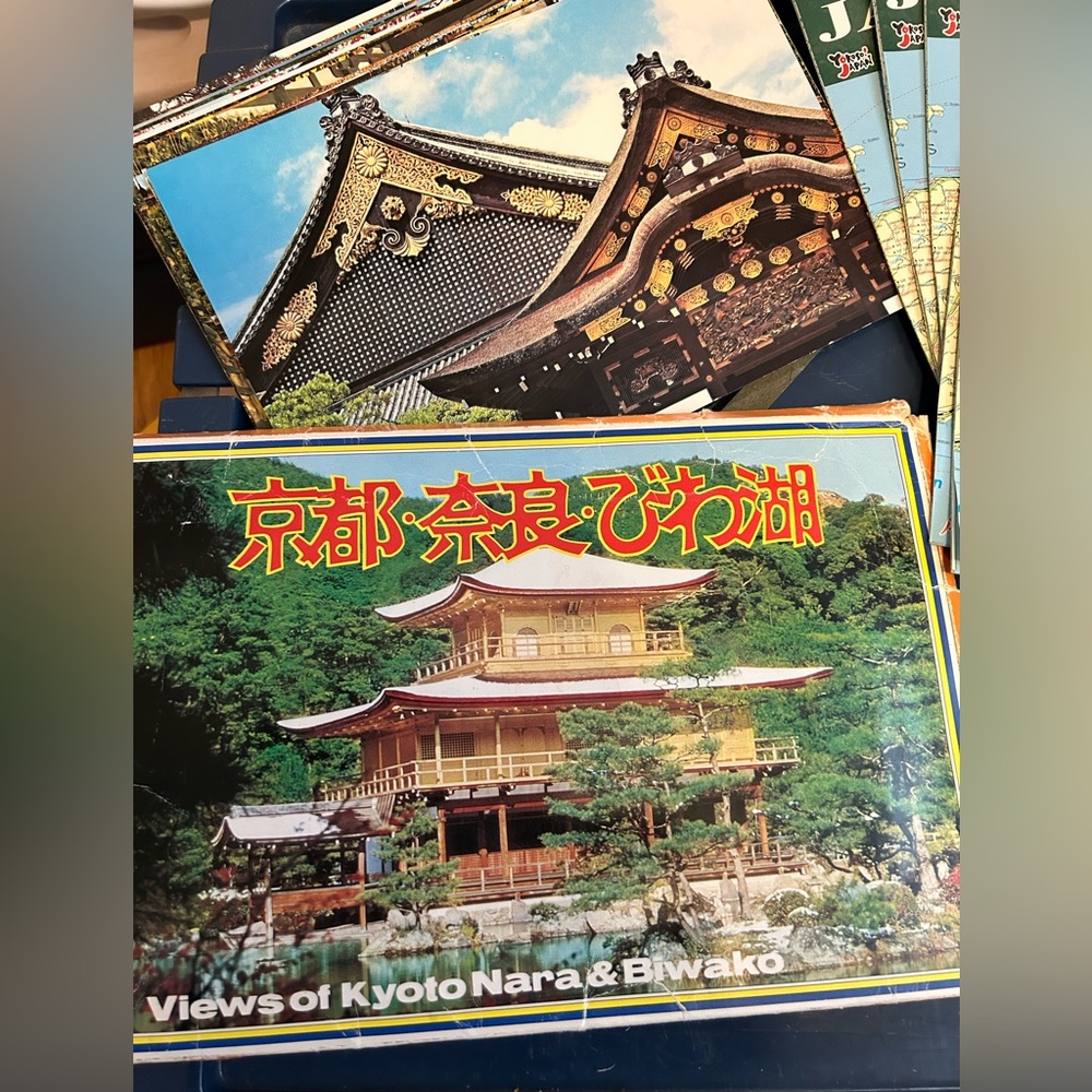 Vintage (Early 1980's) 28 Collectable Japanese Postcards Kyoto, Nara, & Biwako.